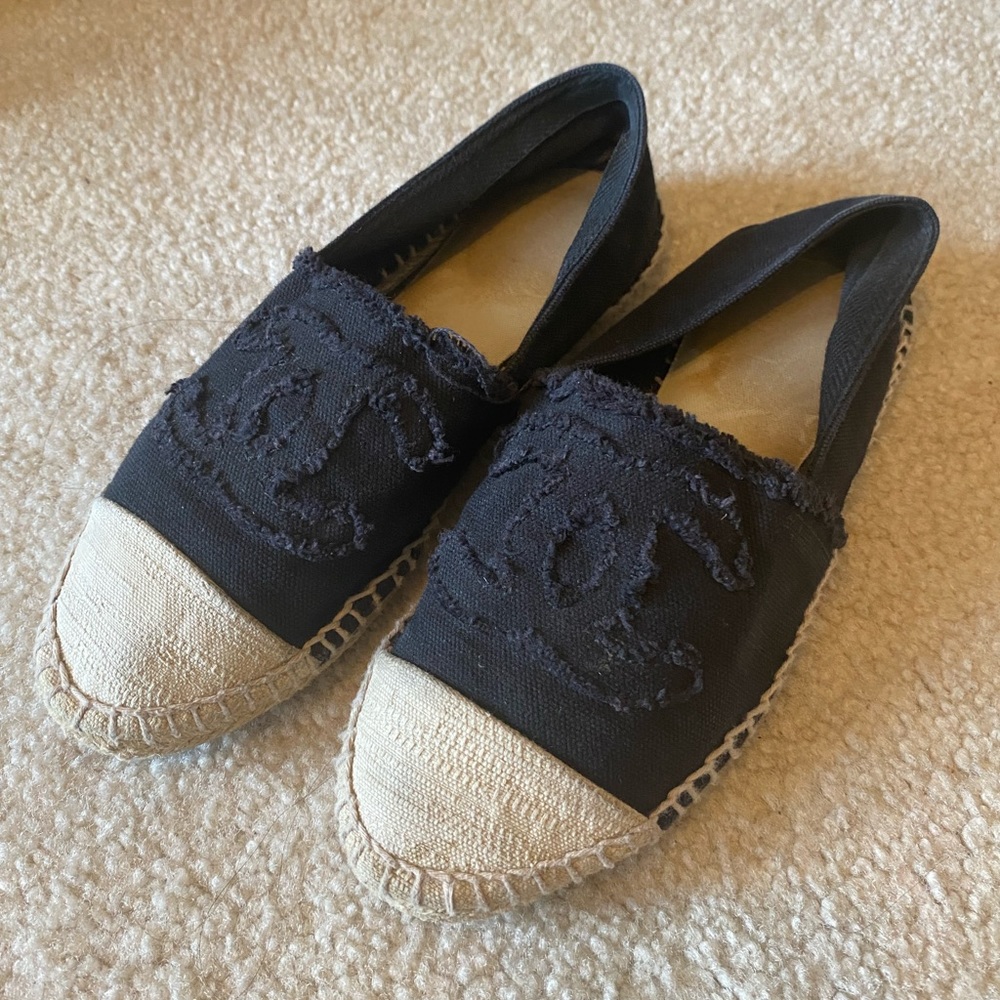 Authentic CHANEL Canvas Espadrilles 36/6